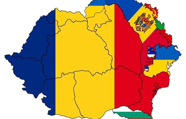 Картинка флаг, custom, румыния, flag, украина, молдова, romania, болгария, границы, молдавия, приднестровье