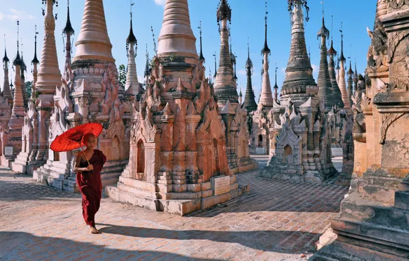 Картинка Myanmar, Kakku pagodas, Shan State
