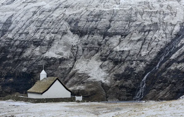 Картинка Frozen, Saksun, Faroe islands