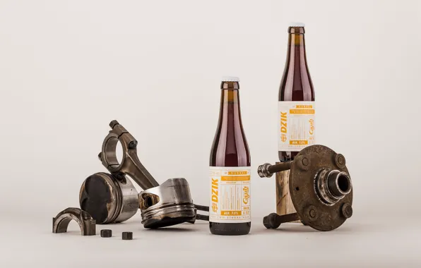 Картинка бутылки, шпильки, запчасти, Gzub Craft Brewery, Beer Design