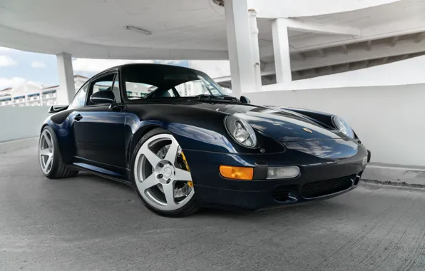 Картинка Porsche, Blue, Front, Porsche 993