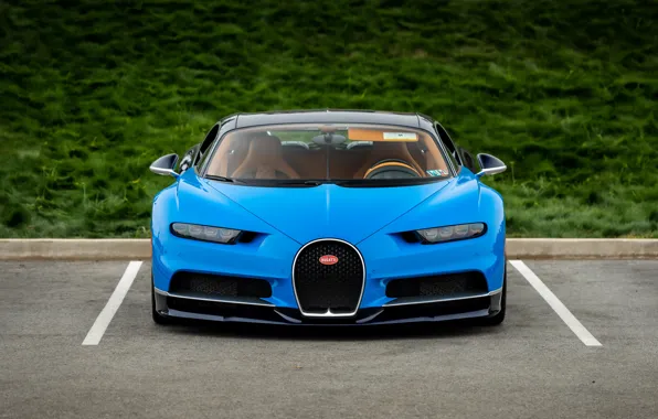Картинка Bugatti, Blue, Face, VAG, Chiron