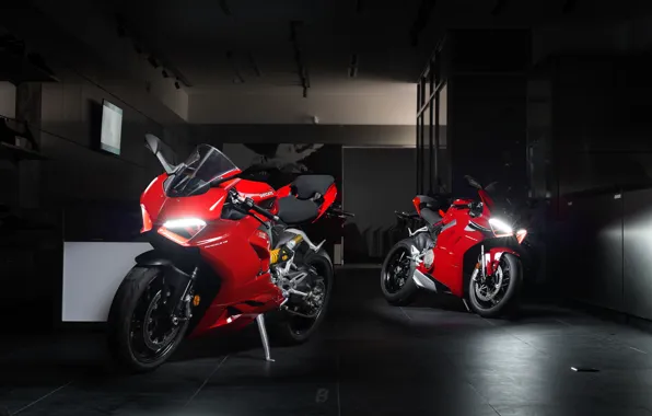 Картинка red, ducati, supersport, bikes, panigale v2, panigale v4
