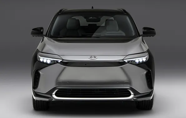 Картинка exterior, grey background, 2023, Toyota bZ4X