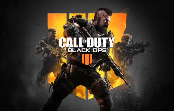 Картинка оружие, Call of Duty, постер, персонажи, бойцы, poster, Black Ops 4