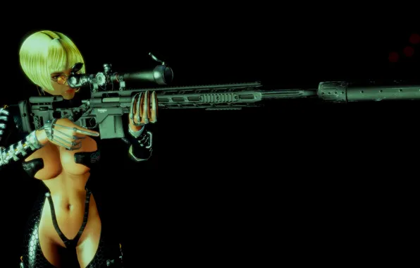 Картинка woman, killer, precision rifle