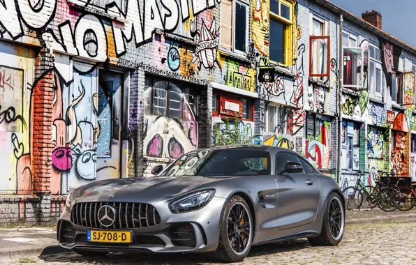 Картинка GTR, Mercedes, AMG, Graffiti, 708D