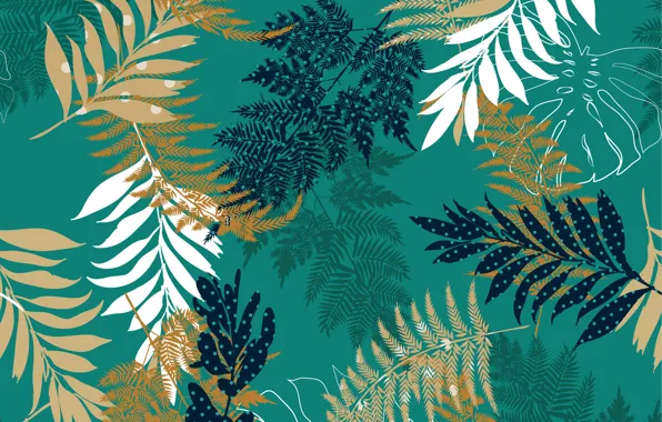 Картинка листья, зеленый, фон, background