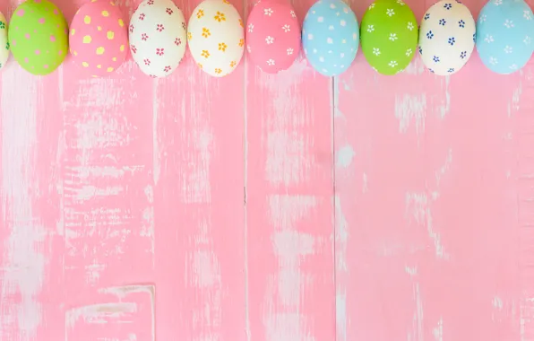 Картинка яйца, Пасха, розовый фон, wood, pink, spring, Easter, eggs, decoration, pastel colors