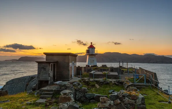Картинка побережье, маяк, Норвегия, Norway, Lista