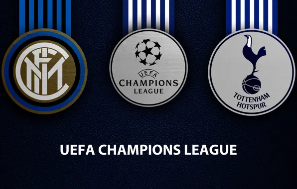 Картинка wallpaper, sport, logo, football, Inter Milan, UEFA Champions League, Tottenham Hotspur, Internazionale Milano, Internazionale vs …
