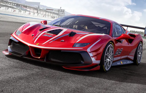 Картинка Ferrari, спорткар, 488, Challenge Evo