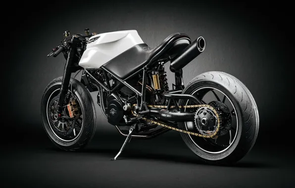 Картинка мотоцикл, дукати, Andreas Ezelius, Ducati Custom Café Fighter