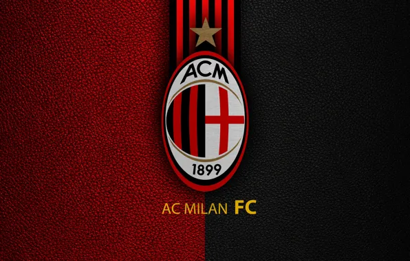Картинка wallpaper, sport, logo, football, AC Milan, Italian Seria A