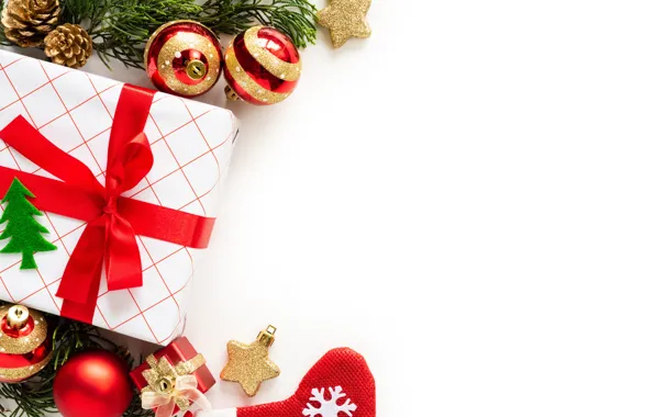Картинка украшения, подарок, Новый Год, Рождество, Christmas, New Year, decoration, xmas, gift box, Merry