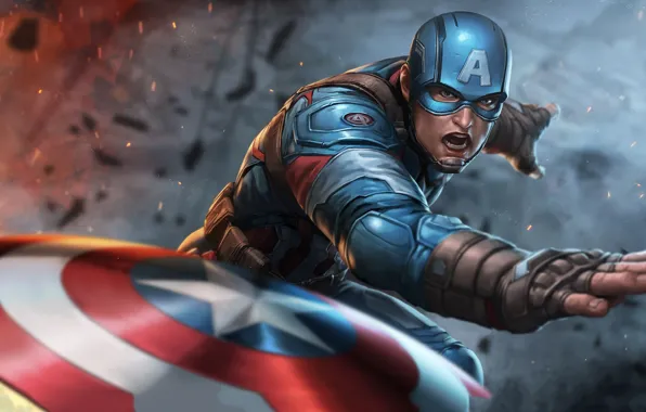 Картинка Marvel, Captain America, Comics, Steven Rogers