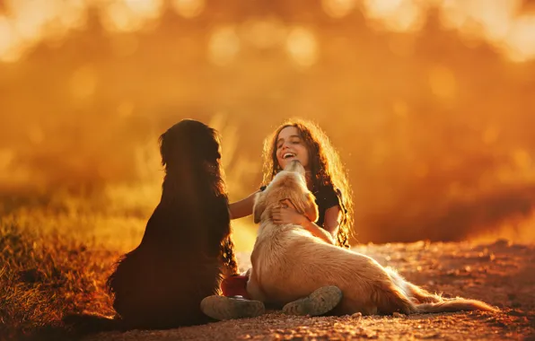 Картинка собаки, радость, улыбка, позитив, девочка, girl, smile, dogs, joy, positive, Helena Lopes