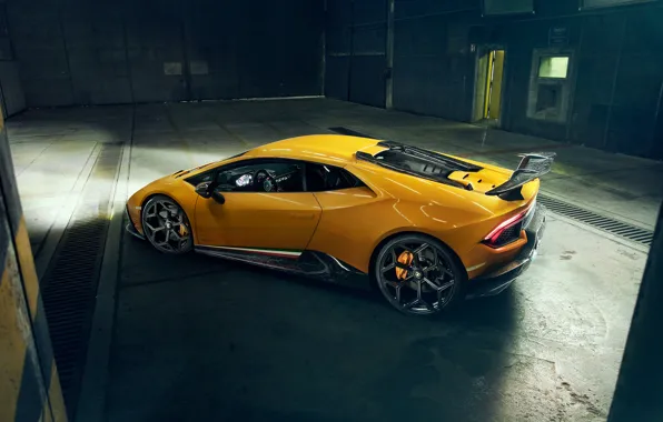 Картинка Lamborghini, вид сбоку, 2018, Performante, Novitec, Huracan