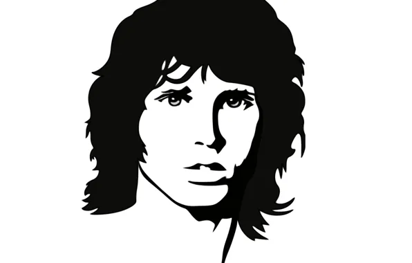 Картинка Белый фон, Портрет, Смерть, Парень, США, Рок, Джим Моррисон, The Doors, Jim Morrison, Музыкант, Певец, …