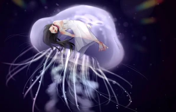 Картинка девушка, сюрреализм, медуза, mariam246810
