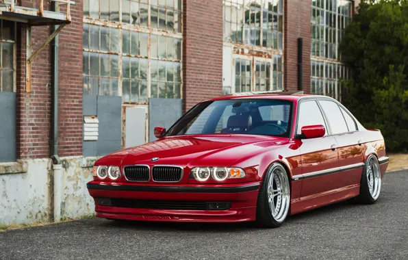 Картинка BMW, 740, RED, E38