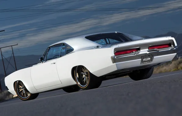 Картинка Dodge, Charger, White, Dodge Charger, Muscle car