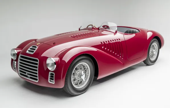 Картинка Спицы, Ferrari, Classic, 1947, Classic car, Sports car, Спортивный автомобиль, Ferrari 125 Sport