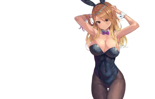 Картинка sexy, anime, blonde, bunny, armpit, bunny girl