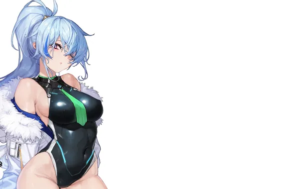Картинка Sexy, Anime, nipples, cartoon, swimsuit, blue hair