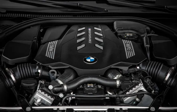 Картинка двигатель, чёрный, купе, BMW, Gran Coupe, 2020, 8-Series, 2019, четырёхдверное купе, M850i xDrive, 8er, G16