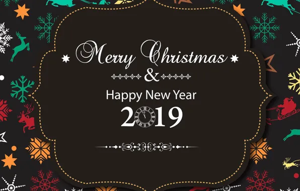 Картинка праздник, новый год, открытка, 2019