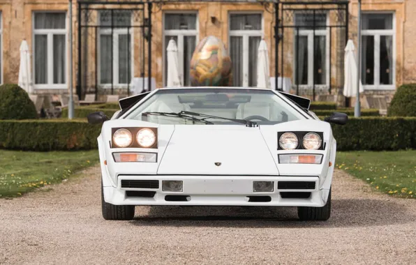 Картинка Белый, Суперкар, Lamborghini Countach, Classic Car