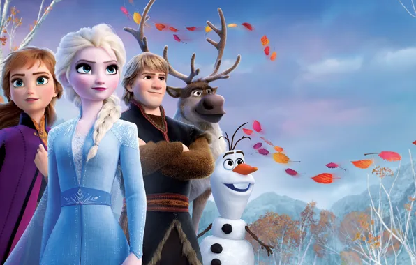 Картинка персонажи, Холодное сердце 2, Frozen II