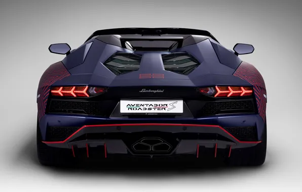 Картинка аэродинамика, суперкар, кабриолет, экстерьер, светло-серый фон, Lamborghini Aventador S, обтекаемые формы, Korean Special Series