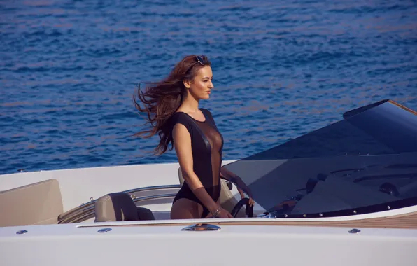 Картинка море, вода, девушка, ветер, яхта, красивая, Veronika Klimovits