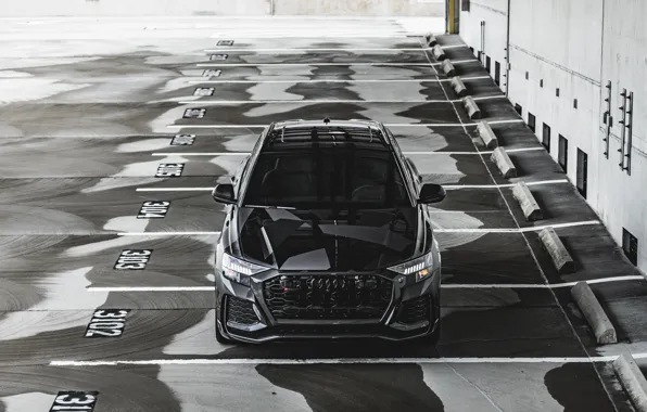Картинка Audi, Gray, Parking, VAG, RSQ8