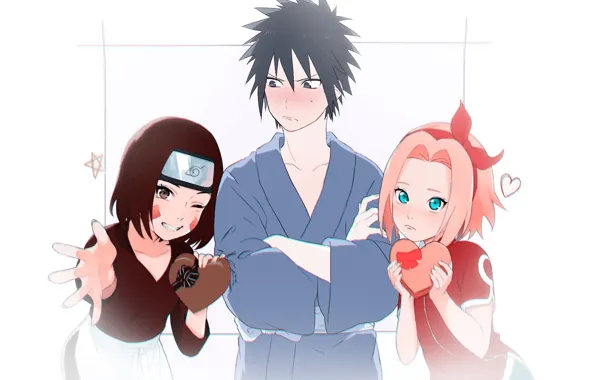 Картинка девочки, парень, Наруто, Naruto