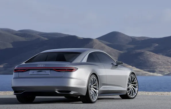 Картинка Concept, Audi, купе, Coupe, задом, 2014, Prologue