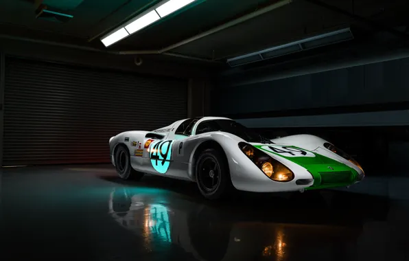 Картинка lights, Porsche, racing car, Jeremy Cliff, Porsche 907, 907