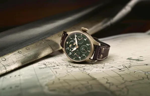 Картинка IWC, Swiss Luxury Watches, швейцарские наручные часы класса люкс, bronze case, analog watch, International Watch …