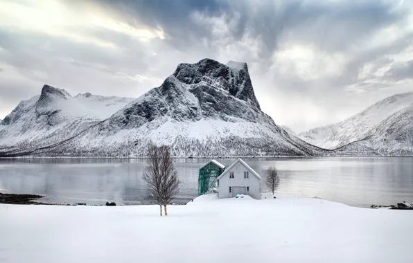 Картинка Norway, Senja, Boat House