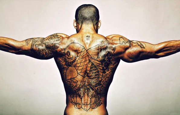 Картинка Men, Back, Tattoo