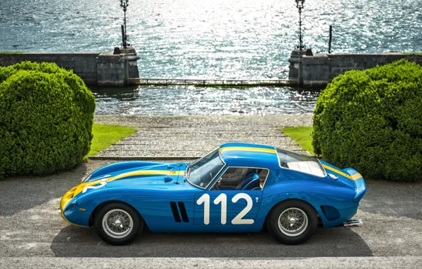 Картинка ferrari, blue, gto, 250, Ferrari 250 GTO