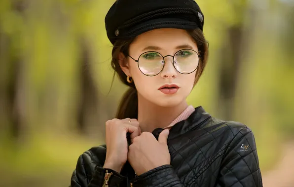 Картинка макияж, очки, куртка, губки, Disha Shemetova, Леонид Маркачев