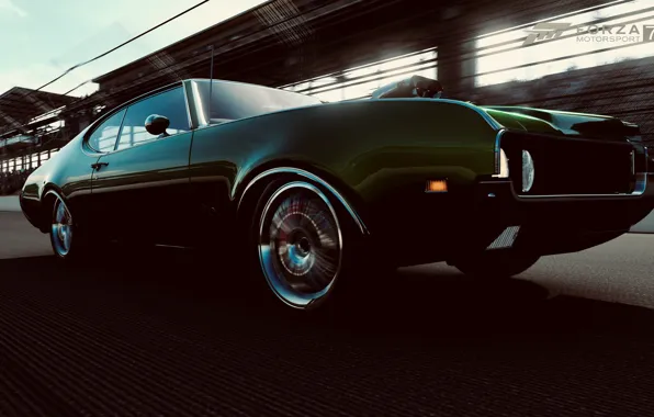Картинка HDR, Muscle, Car, Game, 442, Oldsmobile, Muscle Car, Hurst, Oldsmobile 442, FM7, UHD, Forza Motorsport …