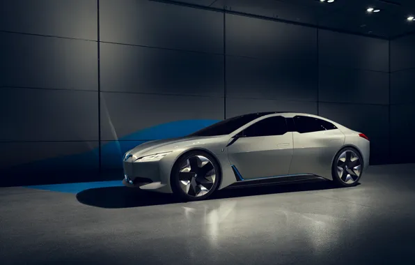 Картинка Concept, BMW, Концепт, Седан, Немецкий, Электромобиль, 2021, Городской автомобиль будущего, BMW i Vision Dynamics