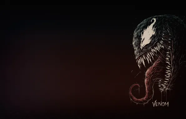 Картинка Язык, Зубы, Marvel, Веном, Venom, Симбиот, Creatures, by Bogdan Timchenko, Bogdan Timchenko