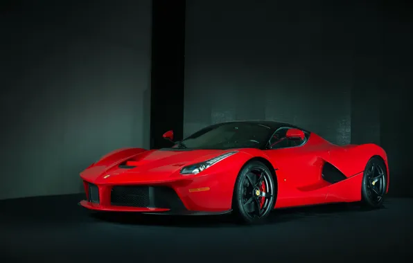 Картинка Ferrari, Red, Wheels, LaFerrari