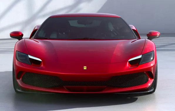 Картинка красный, купе, Ferrari, феррари, роскошь, эксклюзив, спортивный автомобиль, супер кар, 2022, 296 GTB