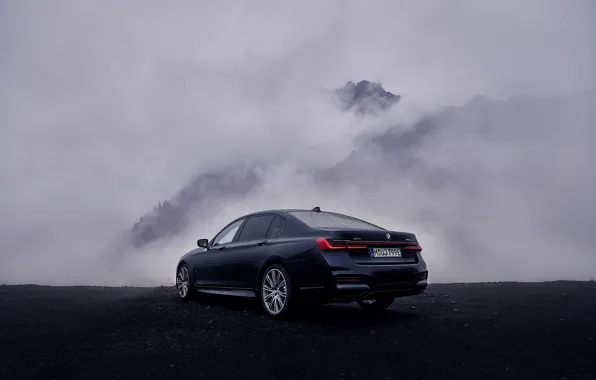 Картинка облака, BMW, сзади, седан, G12, 2020, 7er, 7-series, 2019, 745Le xDrive